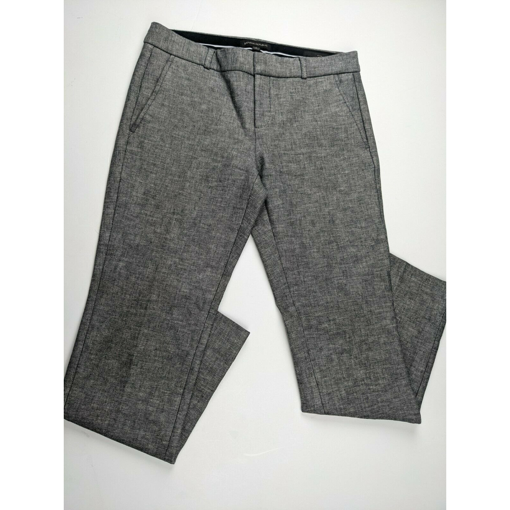 Banana Republic Ryan Straight Slim Ankle Length Dress Pants Size 2 Gray